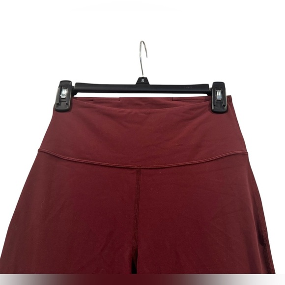 Women's Lululemon Groove Nulu Super High Rise Maroon Flared Leggings: Size 6 - Picture 3 of 7
